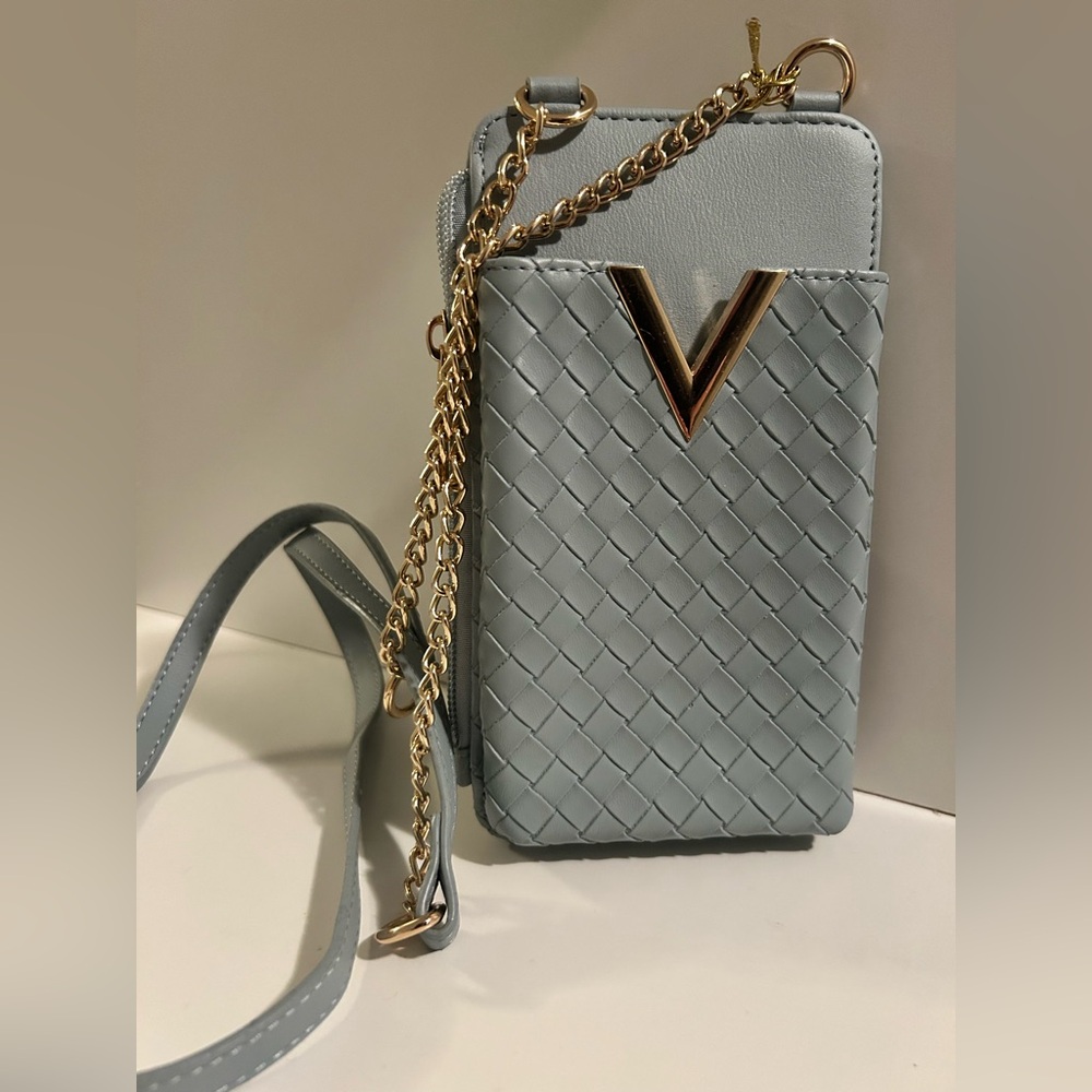 Elegant Woven Chain Crossbody Bag